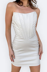 Viper Leather Mini Dress